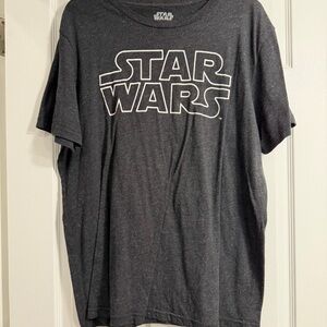 Star Wars Charcoal Tee with White Logo